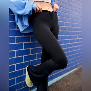 OFFLINE By Aerie Real Me High Waisted Ruched Flare Legging
